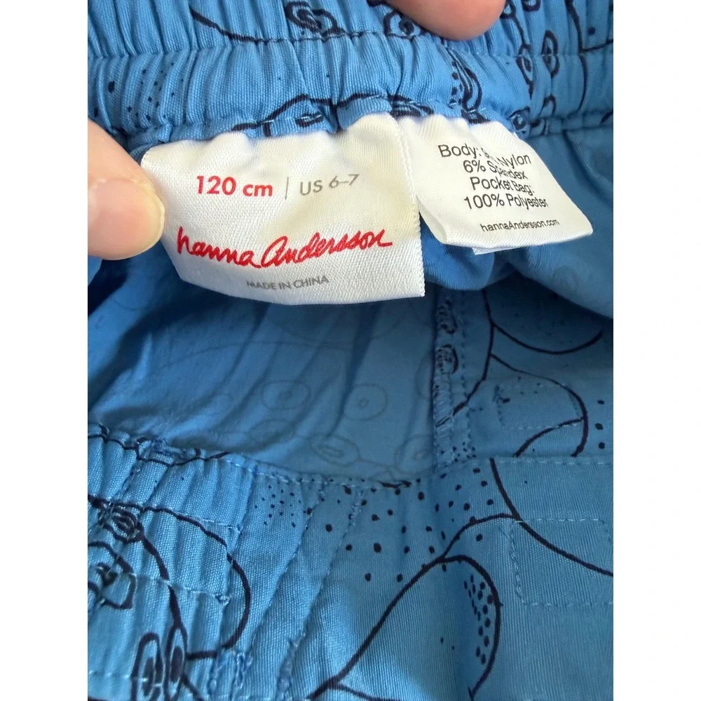 Hanna Andersson octopus blue‎ boys swim trunks